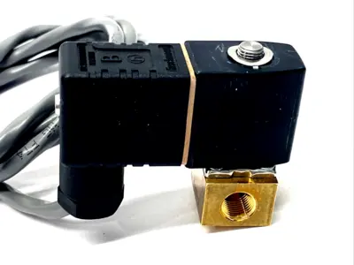 6011 A 1/16 FKM BR | Burkert  Solenoid Valve 1/8" NPT 87 PSI 24VDC 4W - Used