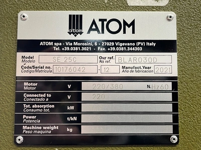 2021 ATOM SE25 Die Cutting Press, Clicker Press | Kempler Machinery (5)
