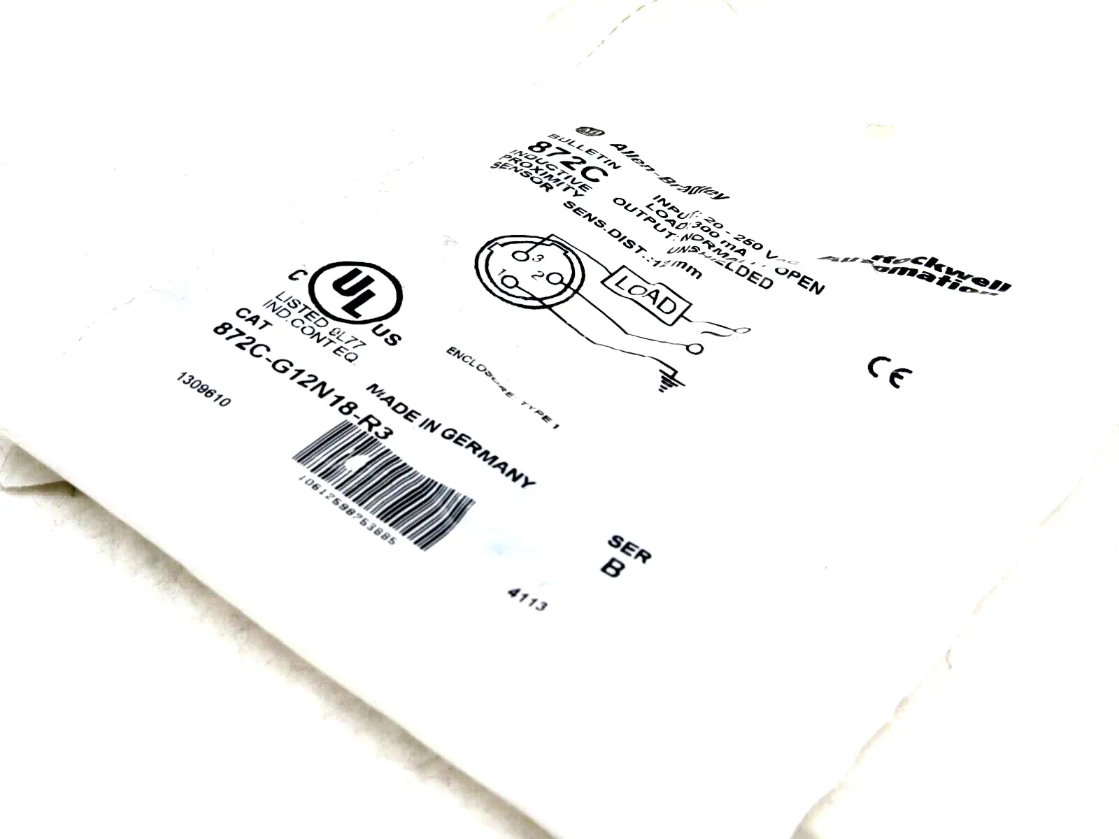 NEW ALLEN BRADLEY 872C-G12N18-R3 PROXIMITY SENSOR 872CG12N18R3