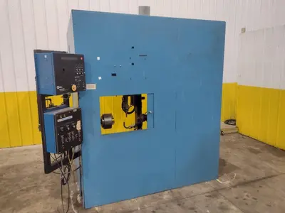 12" ITW WELDING AUTOMATION LATHE, WITH MILLER WELD CONTROLLER & MILLER XMT 304 SERIES ARC WELDER: YOBRO #24402