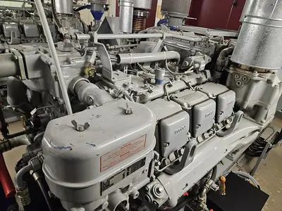 USED 1991 HEINKEL AGGREGATEBAU HE500/396; 500 KW; 400 V; 722 A; 1500 RPM