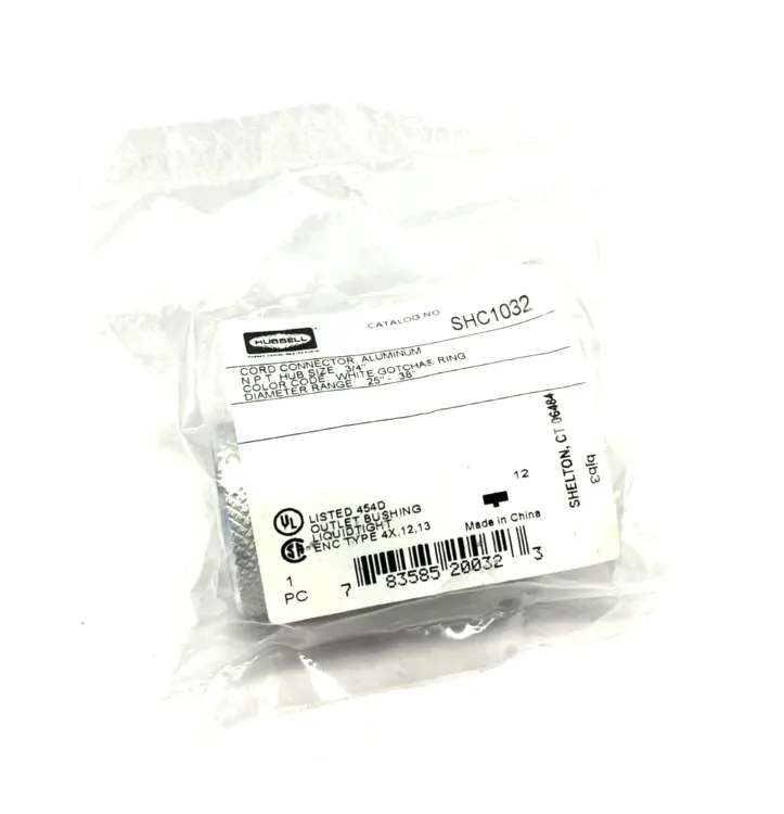 New | in-Stock HUBBELL KELLEMS ALUMINUM WIRE CABLE GRIP 3/4" STRAIGHT MALE .25"-.38" Cable & Wire | Maverick Industrial Sales #1104484