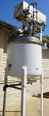 Reactor, 236 Gallon, S/st, Jkt, Agit, Royal Welding, 42"X36" #S742518