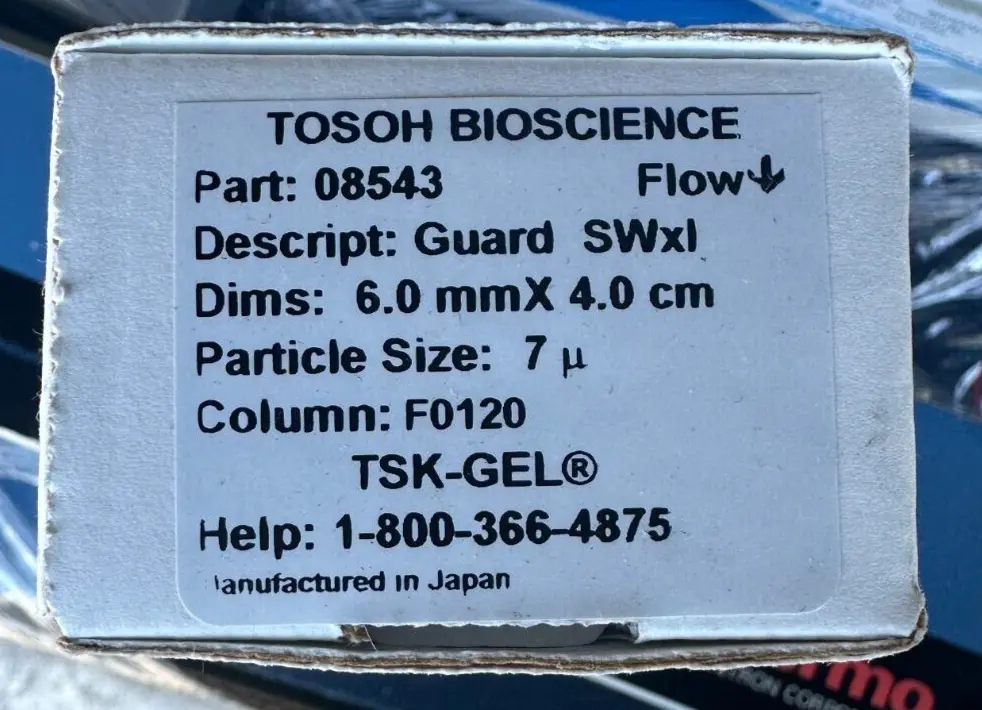 New | in-Stock Tosoh 08543 Miscellaneous Laboratory Equipment California US | CAL-L Enterprises #1459172