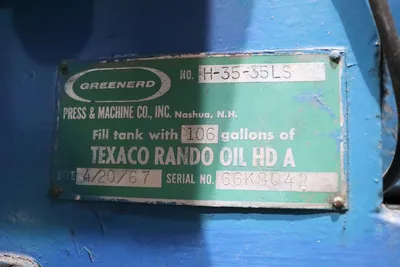 USED GREENERD H-35-35LS