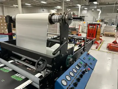 D&K 32150 Acculam High Speed Laminator with Accufeed 3210