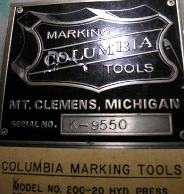 USED 1989 COLUMBIA MARKING 200-20
