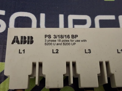 ABB PS 3/18/16 BP 3-PHASE BUSBAR 18 POLES
