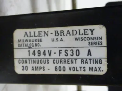 USED ALLEN BRADLEY 1494V-DS30 SER A