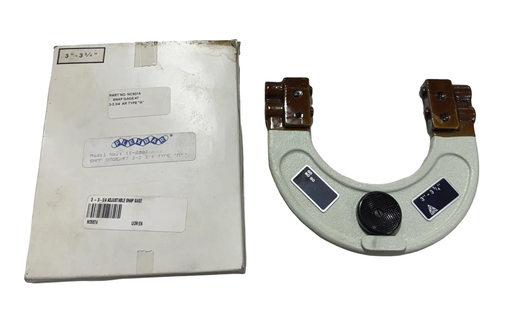 FlexBar 3" to 3-3/4" Style A Adjustable Limit Snap Gage