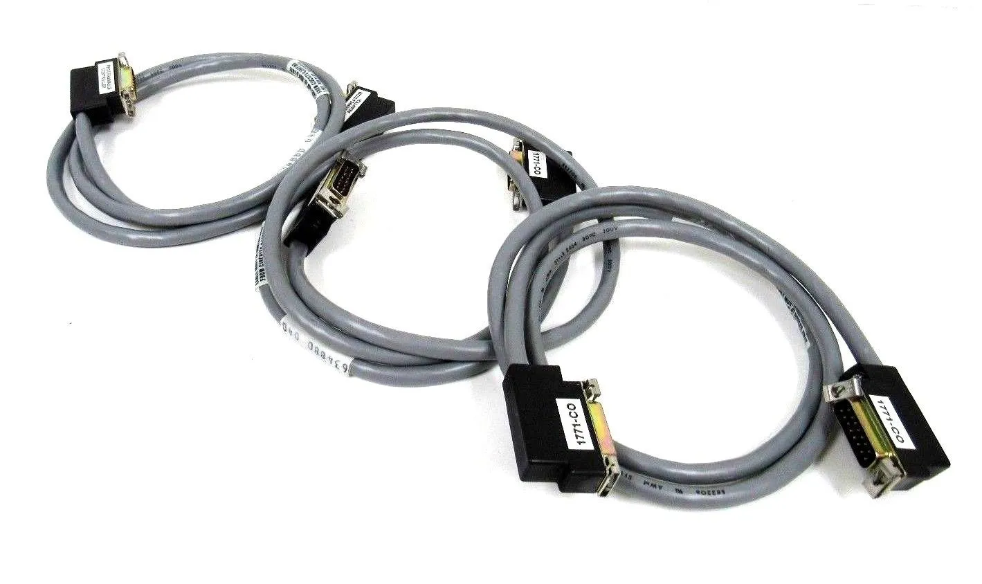 NEW LOT OF 3 ALLEN BRADLEY 1771-CO DATA CABLE 1771-C0 1771CO
