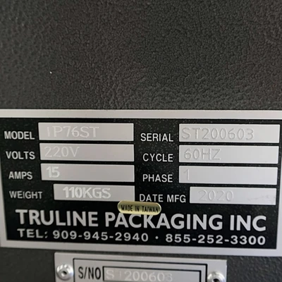 Used Truline TP76ST Shrink Wrappers Delaware US | United Machine Co. #1562392