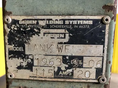 2006 OGDEN AUTOMATIC HORIZONTAL TANK SEAM SUBMERGED ARC-WELDING MACHINE: STOCK #17134