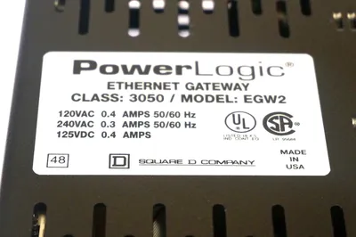 NEW SQUARE D 3050-EGW2 ETHERNET GATEWAY 3050EGW2 63230-210-100