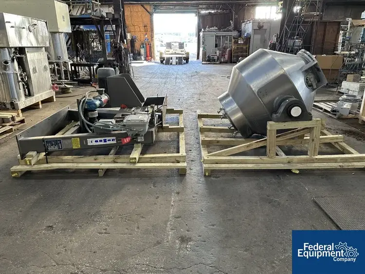 Used Gemco 30 Cu Ft Gemco Double Cone Blender with Bar and Stands Agitators, Blenders, Mixers Ohio US | Federal Equipment Company #130343
