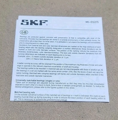 NEW SKF 71919