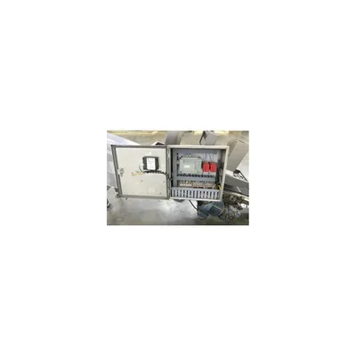 Used 8" wide Incline Belt Incline Conveyor w/ Bag Flattening