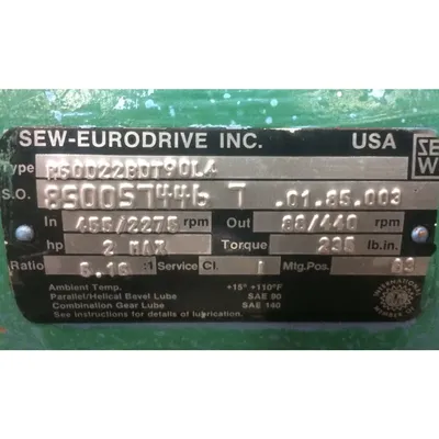 Used Robbins & Myers Moyno 2 HP Progressing Cavity Stainless Steel Pump 2FGJ4 SS