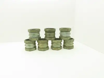 3-1/2" EMT Conduent Compression Connector Rigid IMC Die Cast Lot of 7