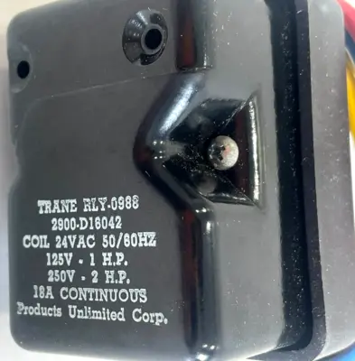 NEW TRANE RLY-0988 ADD-A-RELAY 120V COIL SPDT RLY0988
