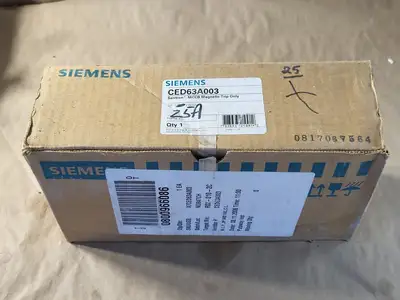 New | in-Stock SIEMENS CED63A025 Switchgears British Columbia CA | Lenmark #239331