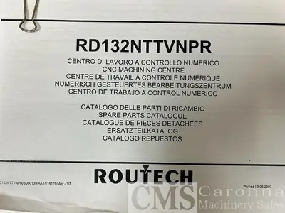 USED 2007 SCMI ROUTECH RD132NTTVNPR 5 AXIS ROUTER