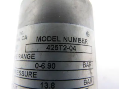 Barksdale 425T2-04 Pressure Transducer 0-100PSIG 4 Pin Female Plug
