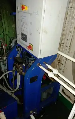 Alfa-Laval P-615 fuel/lube oil purifier, 316SS.