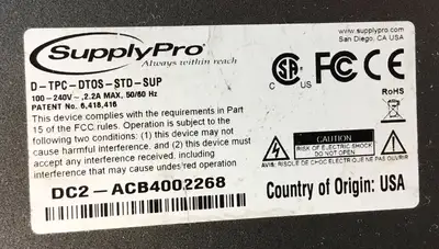 USED SupplyPro D-TPC1261-SUP-IP22