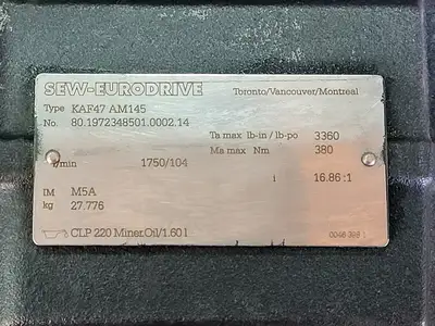 Used SEW-EURODRIVE KAF47 AM145 Gearboxes British Columbia CA | Lenmark #268248