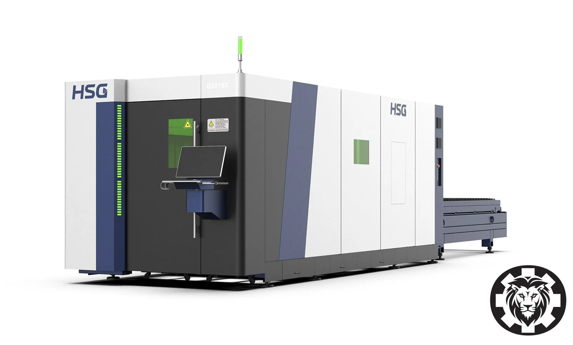 6kw HSG G3015X Fiber Laser - Warranty/Training/Installation Included, 5' x 10' Shuttle Table