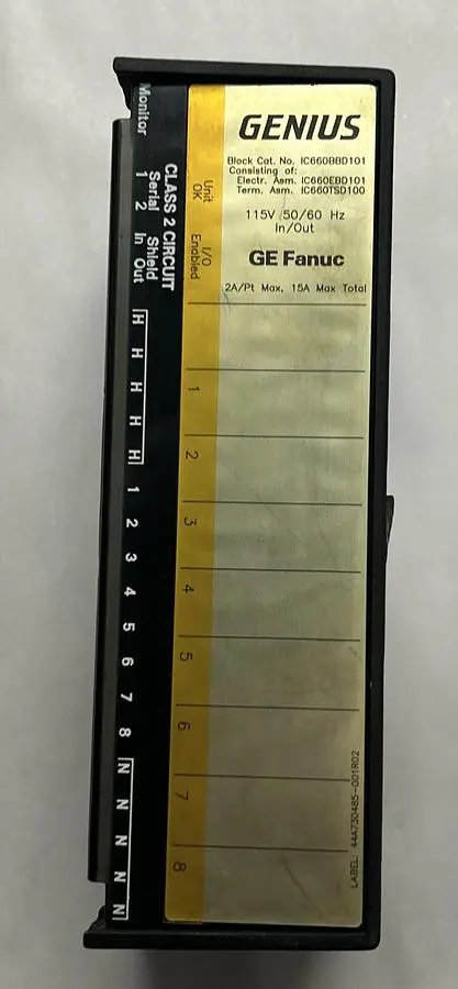 USED GE FANUC IC660BBD101