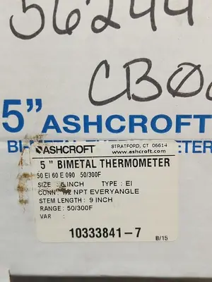 New | in-Stock ASHCROFT 10333841-7 Temperature/Pressure Ohio US | Surplus Asset Holdings #1235335