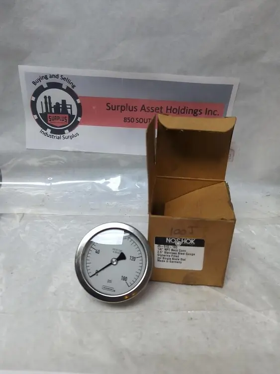 New | in-Stock NOSHOK 25-510-160 Universal Pressure Meters Ohio US | Surplus Asset Holdings #1240223