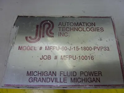 USED AUTOMATION TECHNOLOGIES MFPU-60-J-15-1800-PVP33