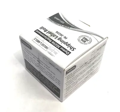 USED HOUSE LABELS REPLACEMENT LABEL ROLL 2-5/16" X 4" 300/ROLL WHITE