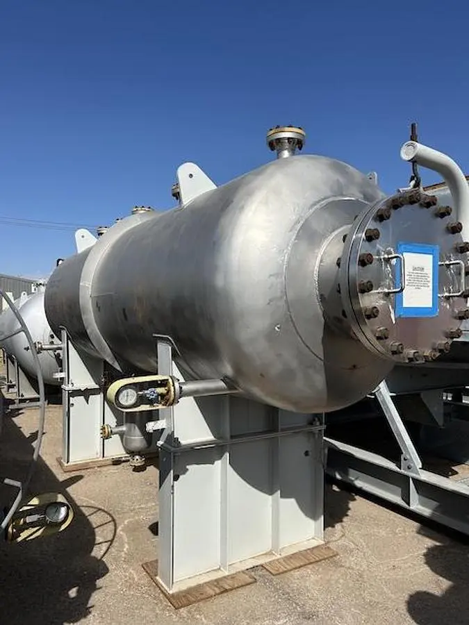Reactor, 2,200 Gallon, 2507 Duplex Stainless Steel, Horizontal, 214 PSI, Unused, #5991585