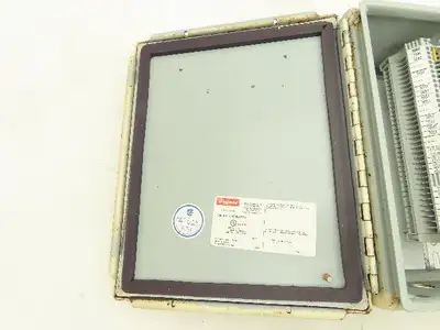 Hoffman A1008CHFTC Electrical Enclosure Box 10x8x4" Wall Mount Terminal Blocks