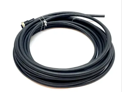 USED WEIDMULLER M12 5-PIN SENSOR CABLE X M PUR - IP67 SHIELDED 24FT