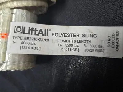 (6) 2"x 6ft Lifting Straps