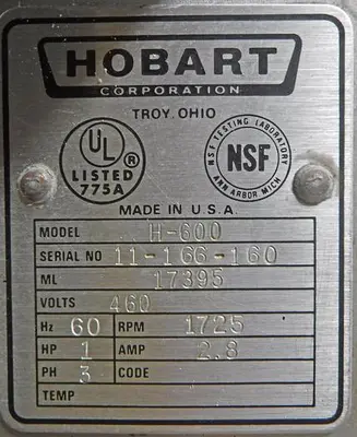 USED HOBART H-600