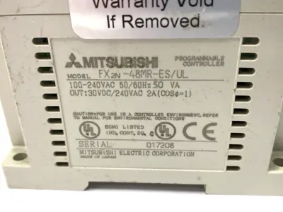 USED MITSUBISHI MELSEC DIGITAL INPUT OUTPUT MODULE MISSING COVERS