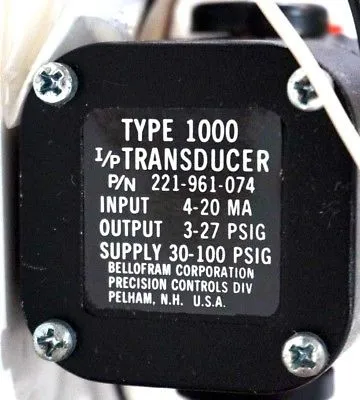 NEW MARSH BELLOFRAM 221-961-074 TRANSDUCER 221961074