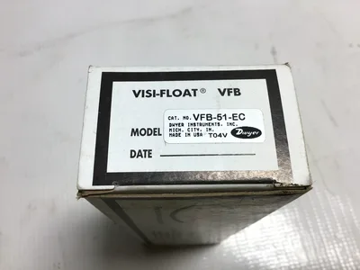 Dwyer VFB-51-EC Visi-Float Variable Area Flowmeter 5-20 SCFH Air