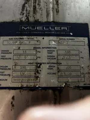 USED 2008 MUELLER 16,600 GALLON