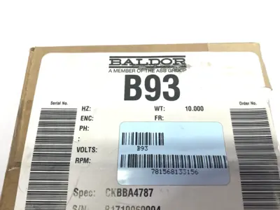 New | in-Stock ABB, Baldor Three-Point Motor Mount Bracket, Face Plate Kit CKBBA4787 Motors (misc) Michigan US | Maverick Industrial Sales #1391192
