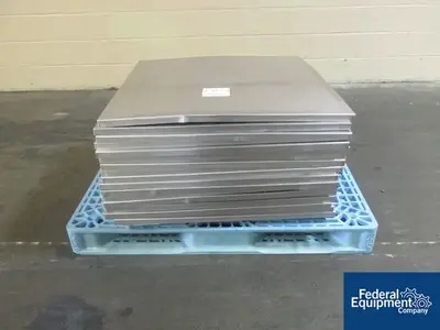 Unknown 17 Stainless Steel Perforated Trays.