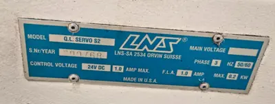 LNS Quick Load Bar Feeder SERVO S2 Q.L. LNS-SA 2534 Bar loader LNS Quick loader
