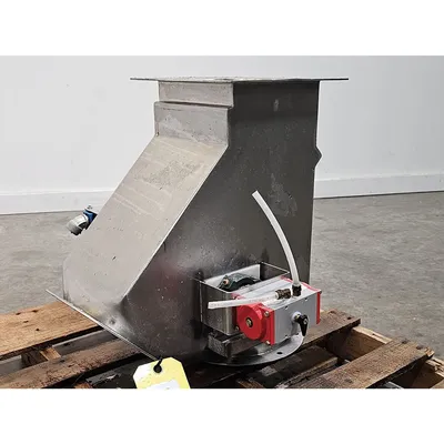 Used 8" Stainless Steel Pneumatic Diverter Valve