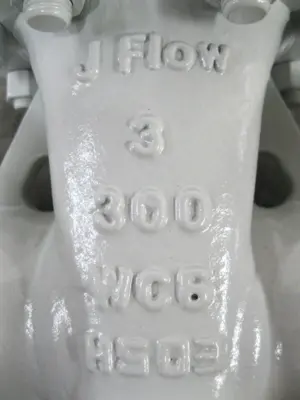 3" 300# J Flow Controls KO-WC-#8-BB-F300-300 Manual WC6/SS Gate Valve NEW Z57